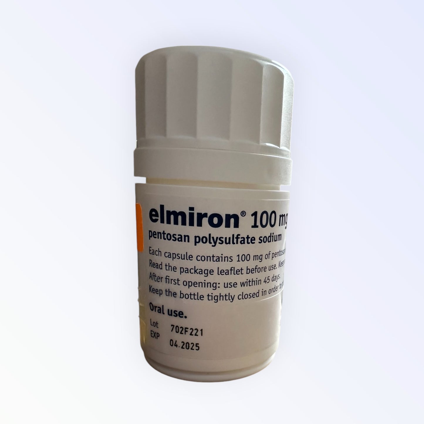 90 x Elmiron 100mg Pentosan Polysulfate Sodium Hard Capsules exp 04.2025